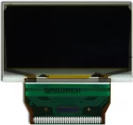 Front view of CFAL12864S-Y-B1 128x64 OLED graphic display with unfolded tail.
