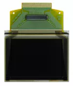 128x96 Graphic Oled, Front view, turned off.
