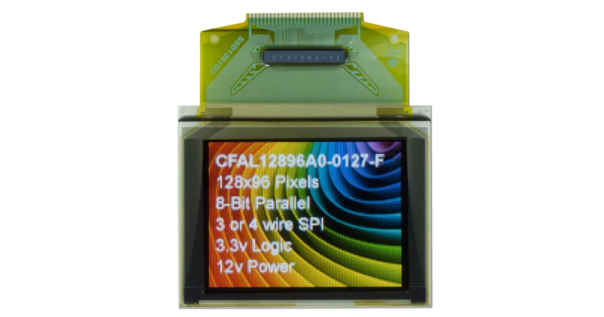 Color Graphic OLED Display from Crystalfontz