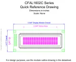 CFAL1602CG Mechanical Drawing