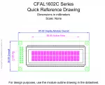 CFAL1602CG Mechanical Drawing