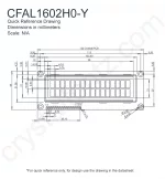 CFAL1602H0Y Mechanical Drawing
