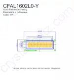 CFAL1602L0Y Mechanical Drawing