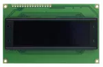 The CFAL2004A-Y is a 4 row x 20 character yellow OLED display, front view, turned off.