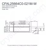 CFAL25664C0021MW Mechanical Drawing