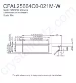 CFAL25664C0021MW Mechanical Drawing