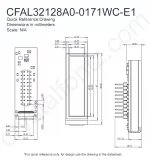 CFAL32128A00171WCE1 Mechanical Drawing CFAL32128A00171WCE1 Mechanical Drawing