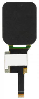 368x448 high density 1.93-inch full-color graphic OLED display module. Back view, powered off. 