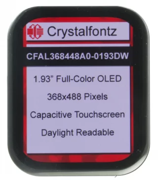 368x448 Touchscreen Full-Color Graphic OLED Module (CFAL368448A00-193DW)