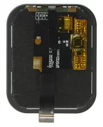 368x448 high density 1.93-inch full-color graphic OLED display module with capacitive touchscreen. Back view, showing the FPC and onboard controller. 