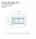 CFAL5016APY Mechanical Drawing