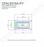 CFAL5016APY Mechanical Drawing