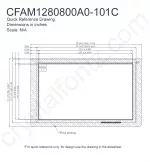 CFAM1280800A0101C Mechanical Drawing CFAM1280800A0101C Mechanical Drawing