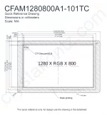 CFAM1280800A1101TC Mechanical Drawing