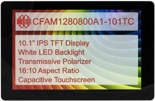 10.1" IPS Capacitive Touchscreen HDMI Display (CFAM1280800A1-101TC)