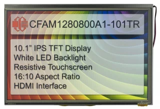 1280x800 Resistive Touch TFT Module (CFAM1280800A1-101TR)