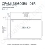 CFAM1280800B0101R Mechanical Drawing