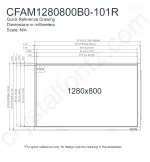 CFAM1280800B0101R Mechanical Drawing