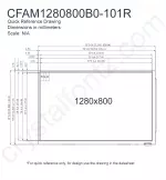 CFAM1280800B0101R Mechanical Drawing