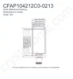 CFAP104212C00213 Mechanical Drawing