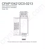 CFAP104212C00213 Mechanical Drawing