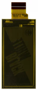 Flexible ePaper Display. 2.13 inches. Back view.
