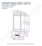 CFAP104212D10213 Mechanical Drawing CFAP104212D10213 Mechanical Drawing