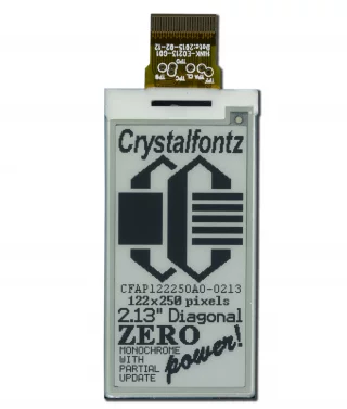 2.13" Diagonal ePaper, Zero Power (CFAP122250A0-0213)