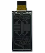 CFAP122250A0-0213 is a 2.13 inch monochrome 122x250 graphic ePaper display; back view, FPC unfolded.