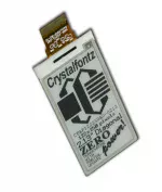CFAP122250A0-0213 is a 2.13 inch monochrome 122x250 graphic ePaper display; front lifestyle view with power off, FPC unfolded.