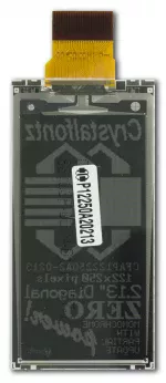 122x250 ePaper display, back view.