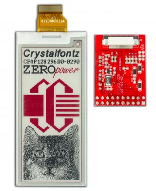 128x296 ePaper Display with adapter board (CFAP128296D0-E1-1)