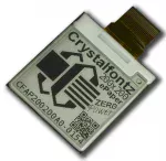 CFAP200200A0-0154 is a 1.54 inch black and white graphic epaper display , front angled view, FPC unfolded