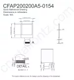 CFAP200200A50154 Mechanical Drawing