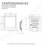 CFAP200200A5E2 Mechanical Drawing