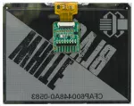 5.83 inch ePaper shown attached to ePaper adapter board.