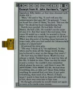 7.5 inch black and white ePaper display module displaying text