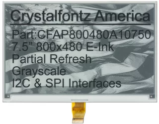 800x480 7.5" ePaper Display Module (CFAP800480A1-0750)