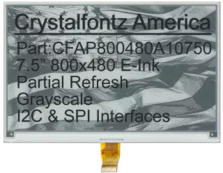 800x480 7.5" ePaper Display Module (CFAP800480A1-0750)
