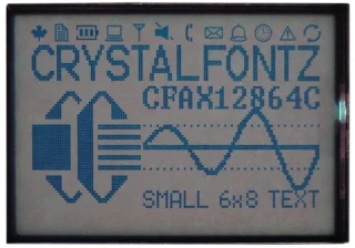 TAB 128x64 Graphic SPI LCD (CFAX12864CP1-WGH-TS)