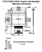 CFAX12864CWGH Mechanical Drawing CFAX12864CWGH Mechanical Drawing