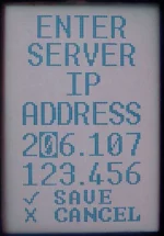 Portrait mode (backlight on)