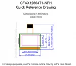 CFAX12864T1NFH Mechanical Drawing