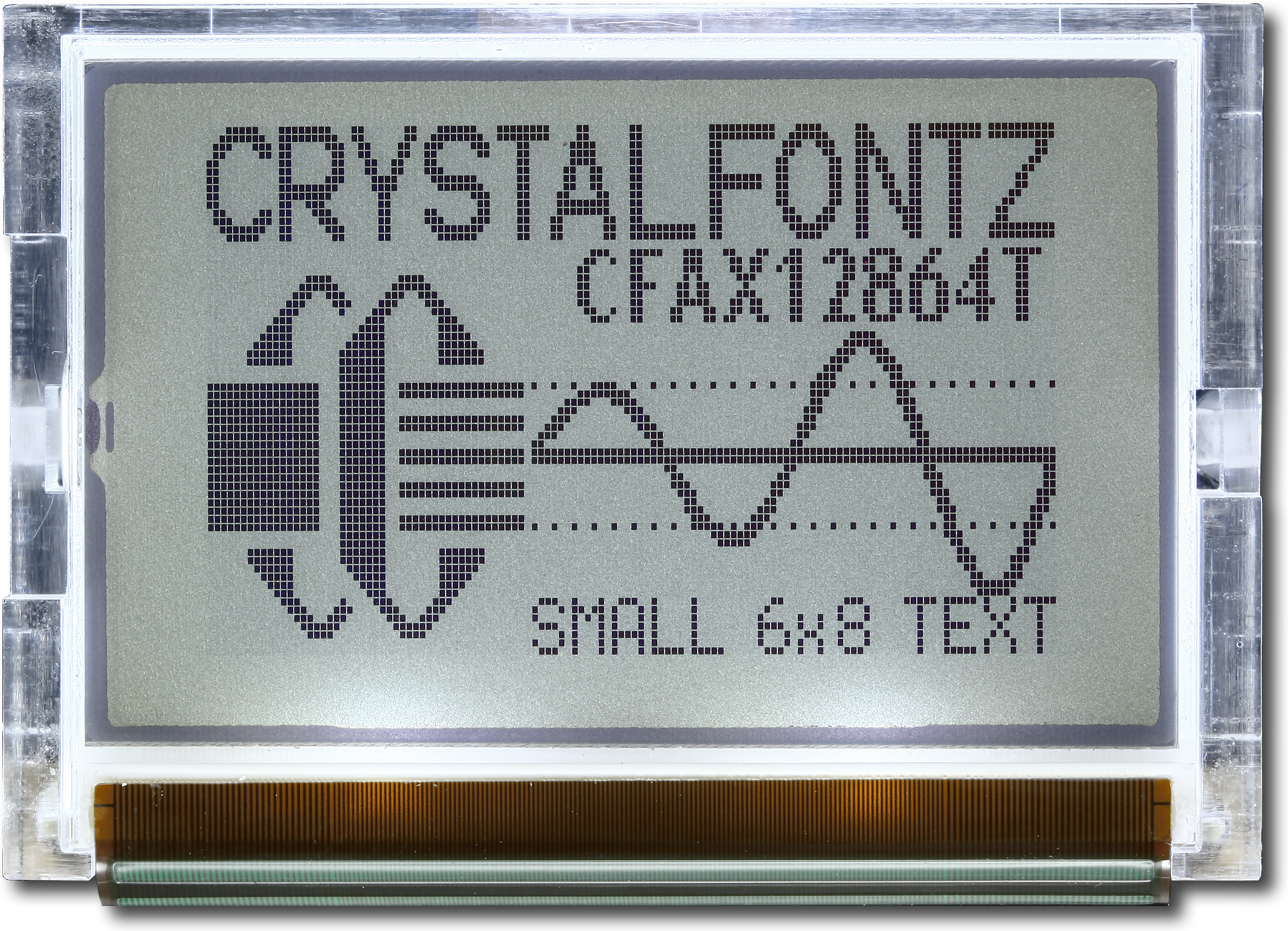 DEM 128064F FGH-P RGB Afficheur LCD graphique 128x64 FSTN Positive 68,8x49,2x7