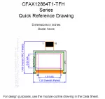 CFAX12864T1TFH Mechanical Drawing