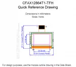 CFAX12864T1TFH Mechanical Drawing