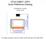CFAX12864T1WFH Mechanical Drawing