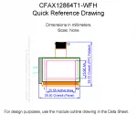 CFAX12864T1WFH Mechanical Drawing