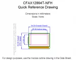 CFAX12864TNFH Mechanical Drawing