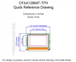 CFAX12864TTFH Mechanical Drawing